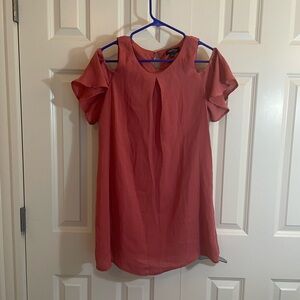 Love Reign Summer Dress Cut Out Short Sleeve Blouse